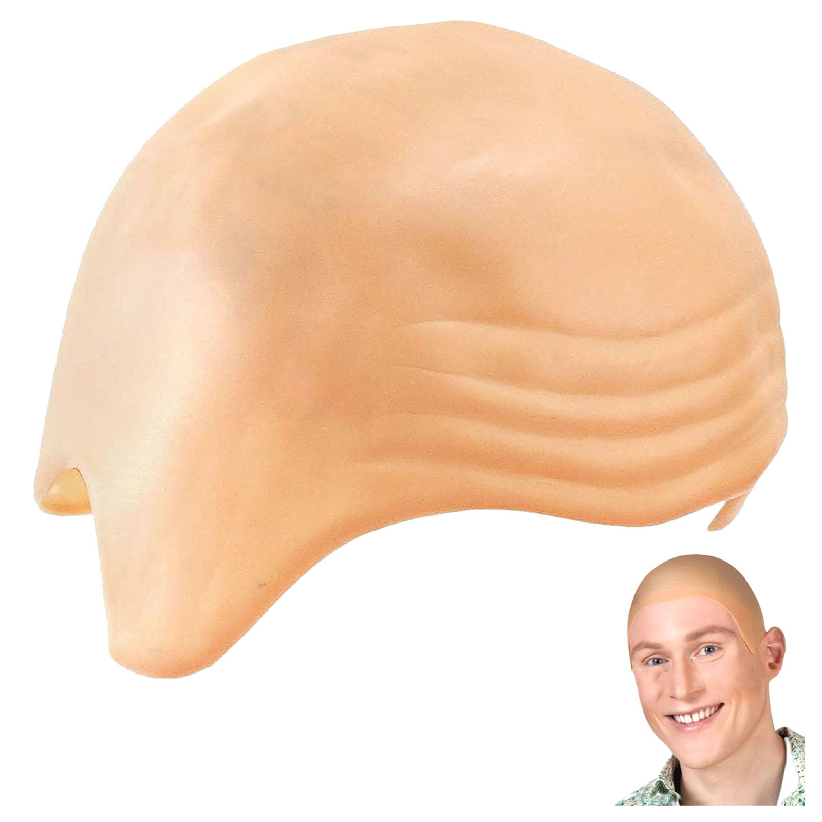 GWAWG Bald Caps Latex Bald Cap for Adults,Makeup Latex Bald Head Wig Cap Costume Accessory
