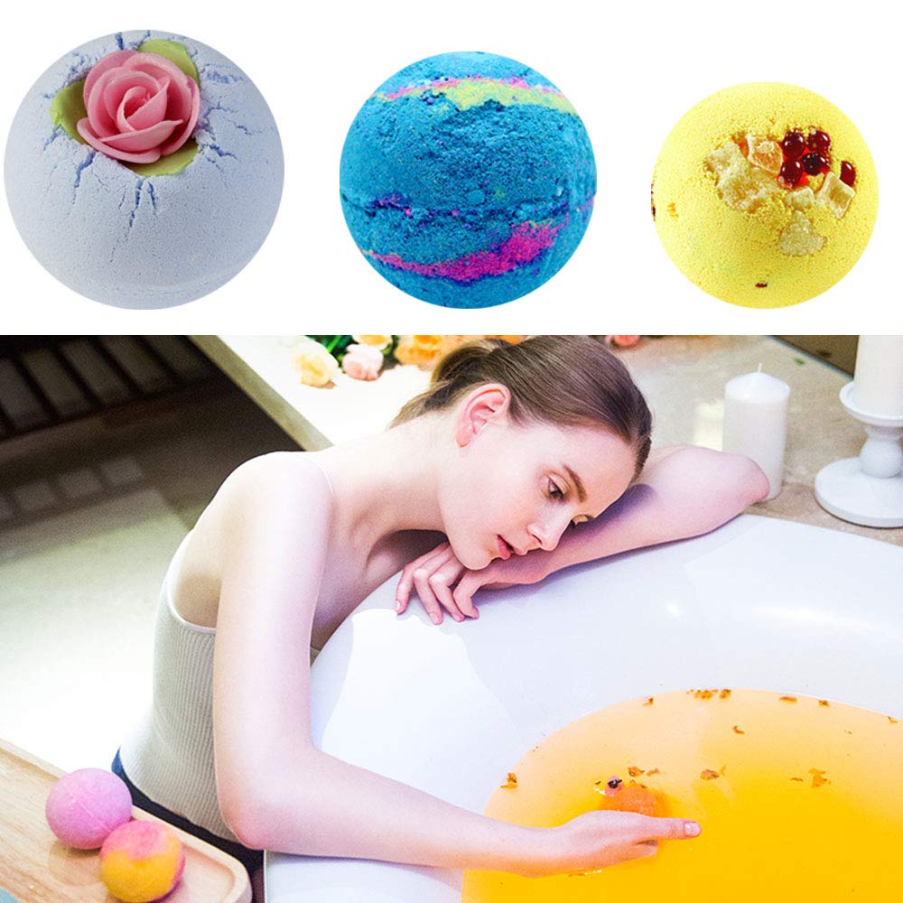 Bath Bomb Mold Set 30 Pieces DIY, Craft Projects, 3 Size Bath Bombs(1.8 inch, 2.2 inch, 2.4 inch), Poualss