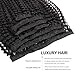 ABH AmazingBeauty 8A 3C and 4A Remy Human Kinkys Curl clip on for hair extensions 120g 22 Inch for Bantu Knotted, Twisted Out