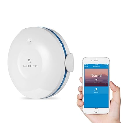 Smart Wi-Fi Water Sensor, Flood and Leak Detector - Alarm and App Notification
