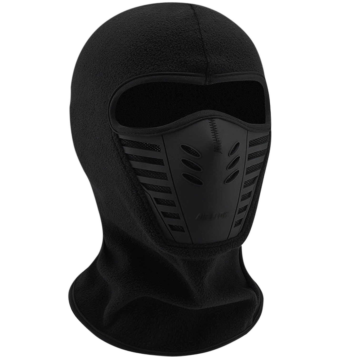 Ski Windproof Sports Mask – Full Face Headgear – Multifunctional Ninja Mask – One Size Black – By TRIXES