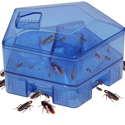 VAJIN Cockroach Traps Box Cockroach Bug Roach Catcher Killer Bait Traps Effective Pesticide Kitchen Restaurant Essentials