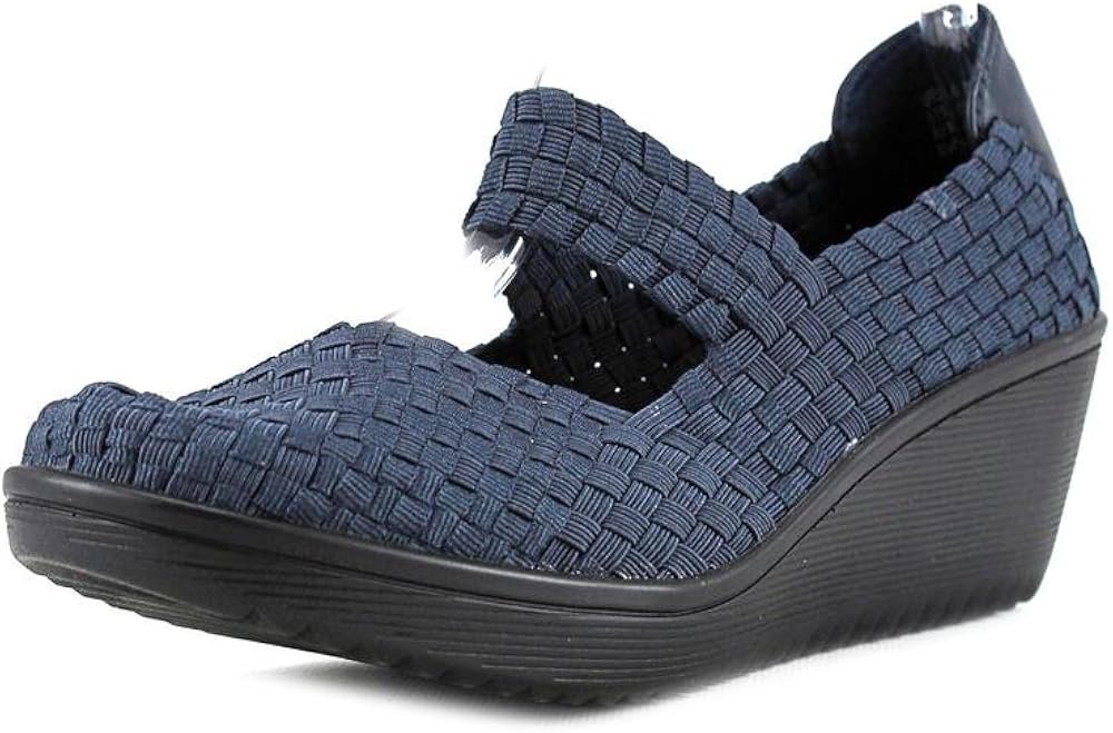 Amazon.com | Baretraps Ursala Women Round Toe Synthetic Blue Mary Janes | Shoes