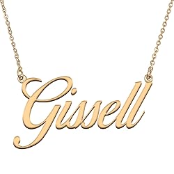 HUAN XUN Customized Custom Simple Any Name Necklace