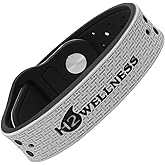 H2WELLNESS Magnetic Therapy Bracelet Super Ultra Strength Waterproof Breathable Comfortable Adjustable Infused with Titanium and Copper Sport Band