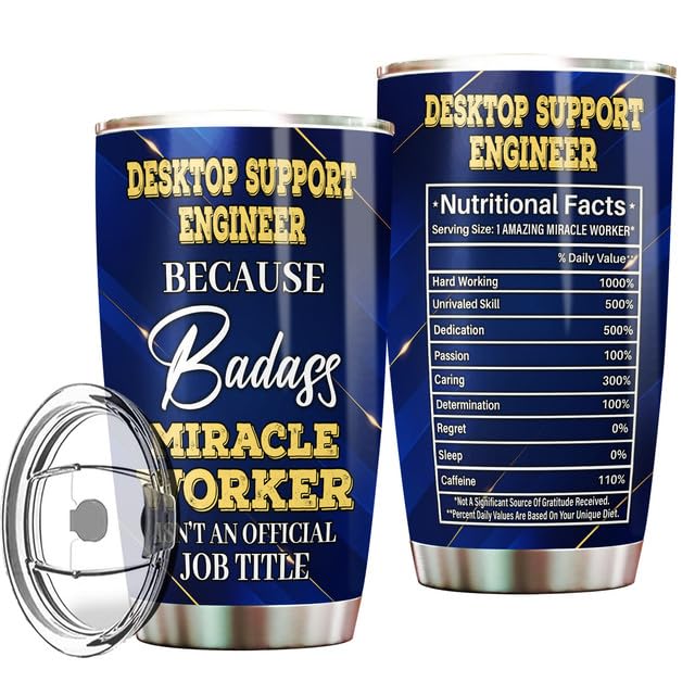 MONIZILUCKY Desktop Support Engineer Tumbler