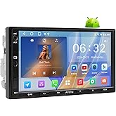 ATOTOLIFE A5 Double din Android Car Stereo, 2G+32G in-Dash Navigation, 7" Wireless CarPlay& Android Auto, WiFi/USB/Bluetooth,