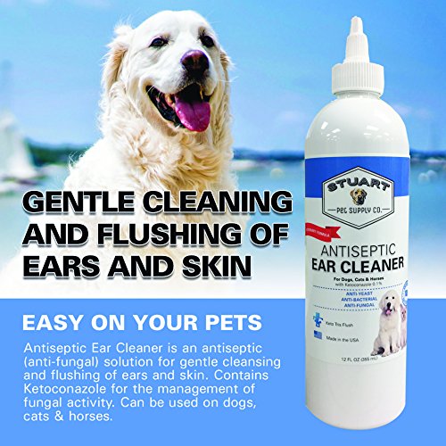 Stuart Pet Supply Co. Antiseptic Cat & Dog Ear Infection Treatment Veterinary Formulated for