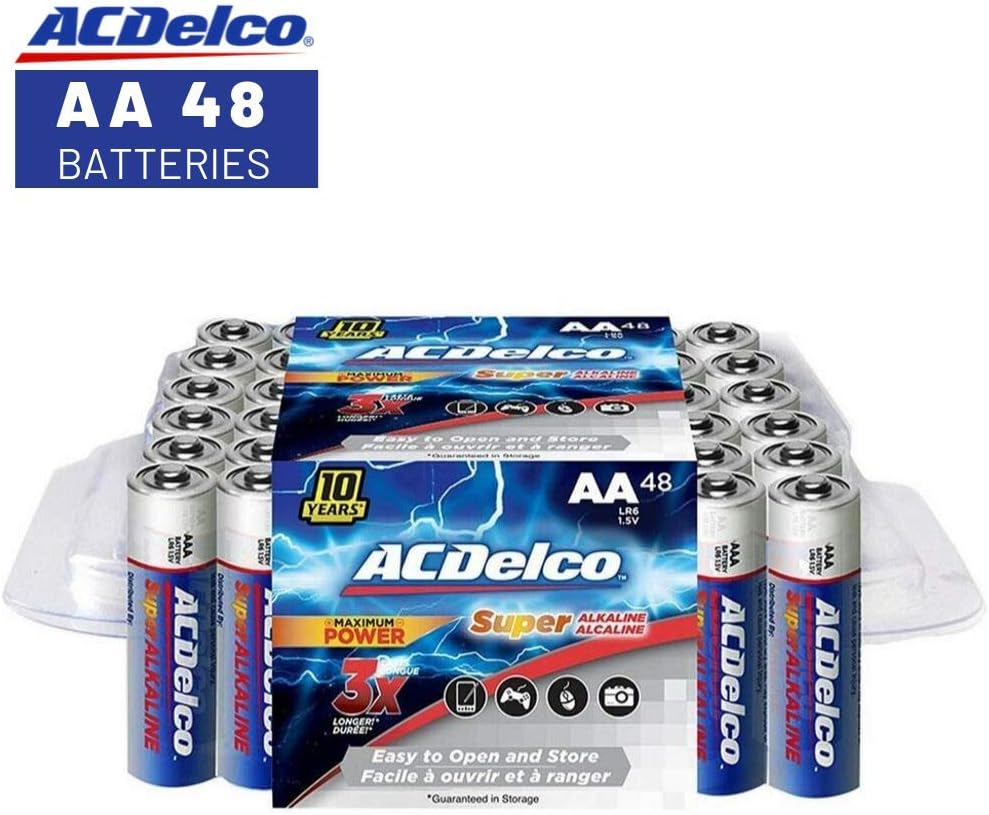 AC Delco AA Batteries High Performance Super Alkaline AA Batteries