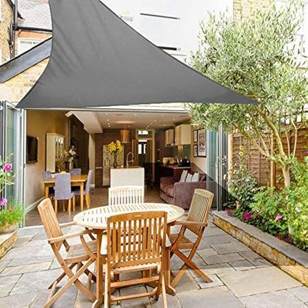 Velas de sombra en 3 tamaños color antracita 98% bloqueador de rayos UV