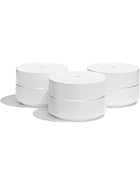 Google WiFi system, 3-Pack - Router replacement for whole home coverage (NLS-1304-25)
