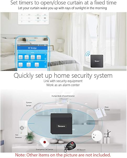 Docooler Sonoff RF Bridge Intelligente Wi Fi Fernbedienung 433 MHz Switch des Automatisierungsmoduls Kompatibel mit Alexa Google Home Page