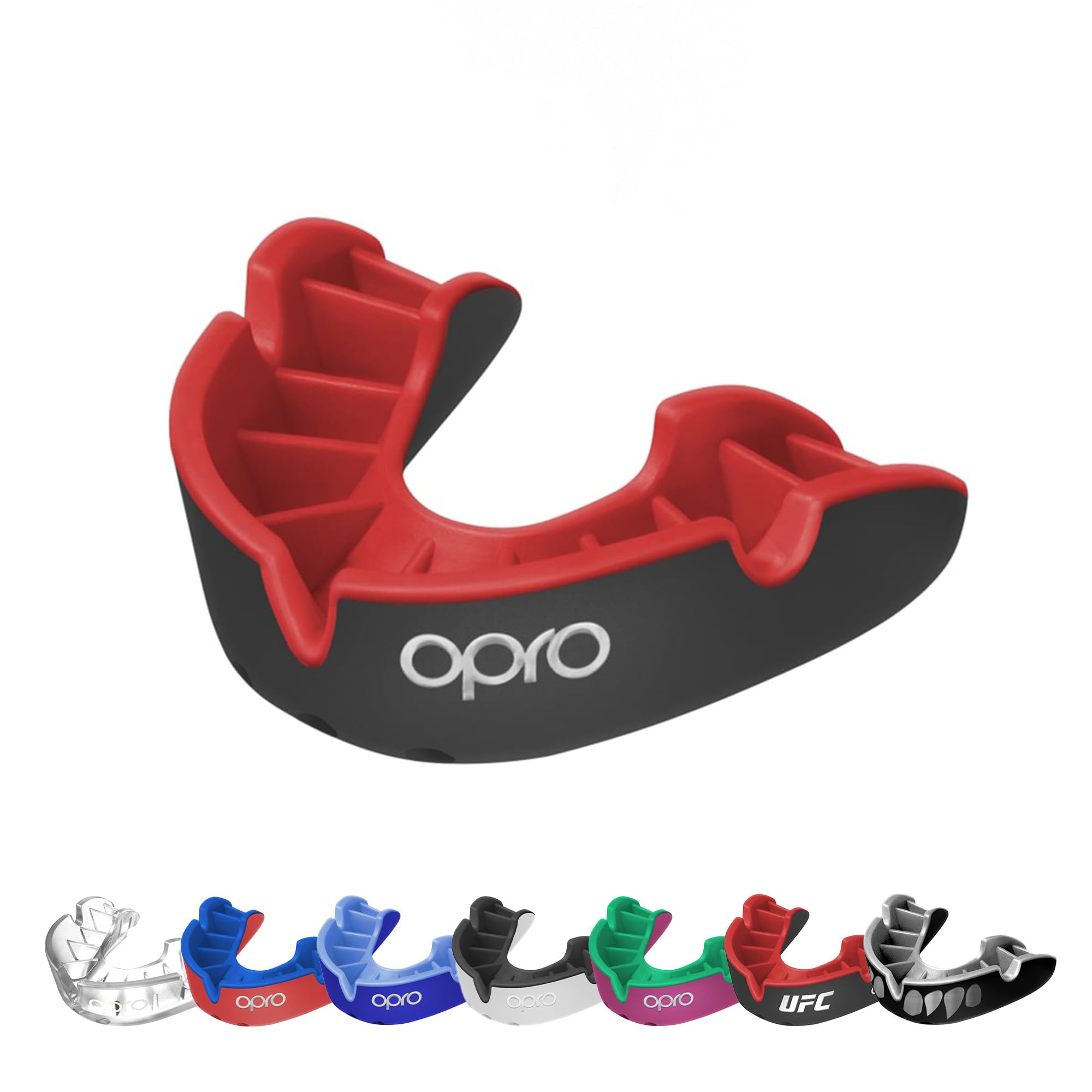 OPRO Silver Level Mouthguard Essential Fit – Gum Shield Adult and Kids – OPRO Mouth Guard Boxing and MMA, Easy Self-Fit Gum Shield Rugby and Hockey – Superior Protection with Dental Warranty — image 1