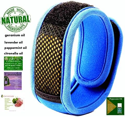 Mosquito Repellent Bracelet by oll natural. 100% pure repellent oil great for indoor and outdoor with extra effective treatment. long lasting for babies kids and adults. enjoy outdoor activities