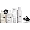 Jupiter Oil Control & Exfoliation Set, Anti-Dandruff Shampoo, Conditioner, Restoring Serum, Scalp Brush, & Purifying Mask, for Women & Men, Dermatologist-Formulated for Flaky, Itchy, Oily, & Dry Scalp