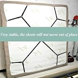 Onezebra Heavy Duty Bed Sheet Straps Clips, Adjustable 2 Pcs Set view 4