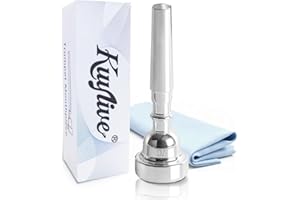 Kuylive 7C Trumpet Mouthpiece, Compatible with Beginners & Professionals,Trumpet Accessories，Silver