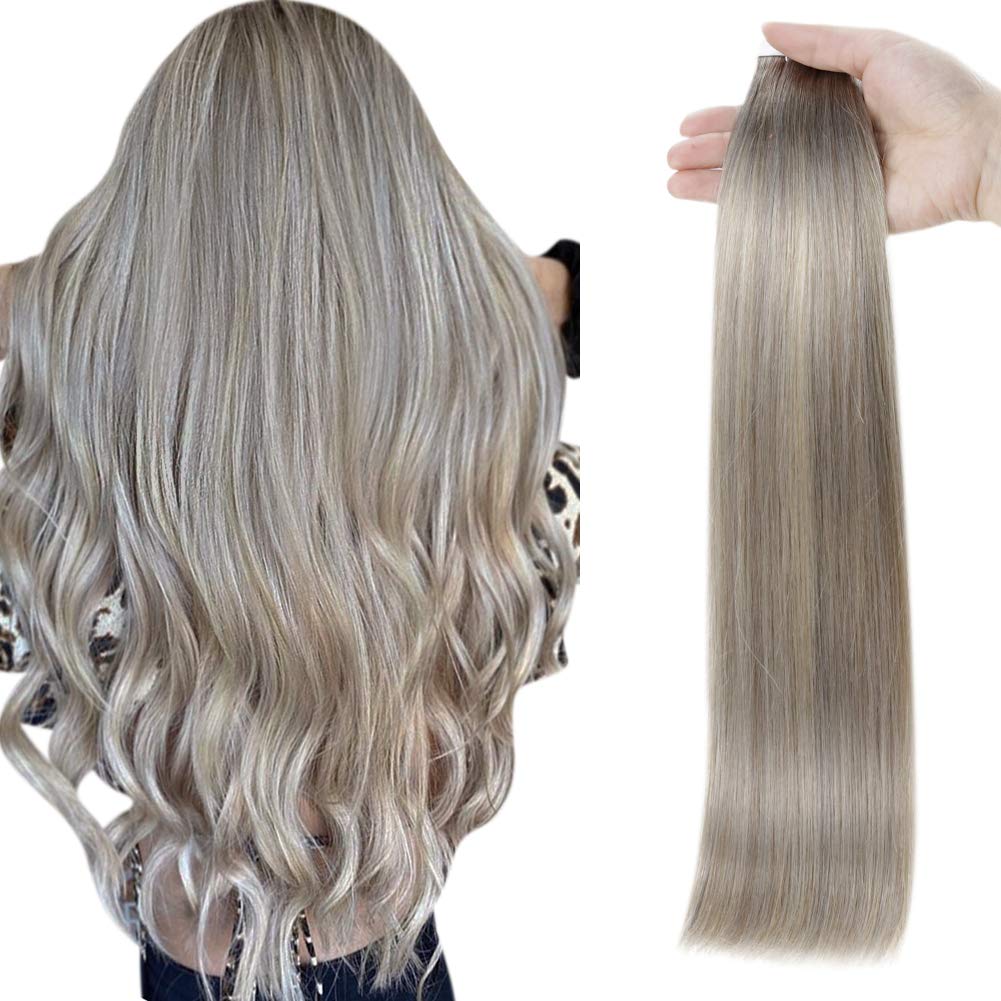 Tape in Hair Extensions Human Hair 12 Inch Short Straight