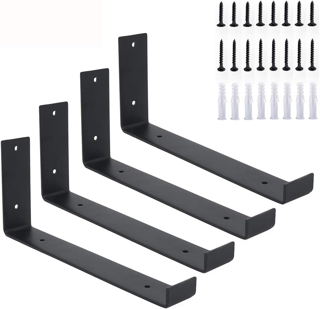 Ssl Brackets AddGrace Farmhouse Shelf Brackets 4pack, Heavy Duty Shelf Brackets 10 ...