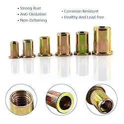 200PCS-Rivet Nuts,#6-32 200PCS Steel UNC Rivet Nut