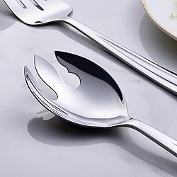 GoGeiLi Salad Server Set, 9.5-inch Stainless Steel