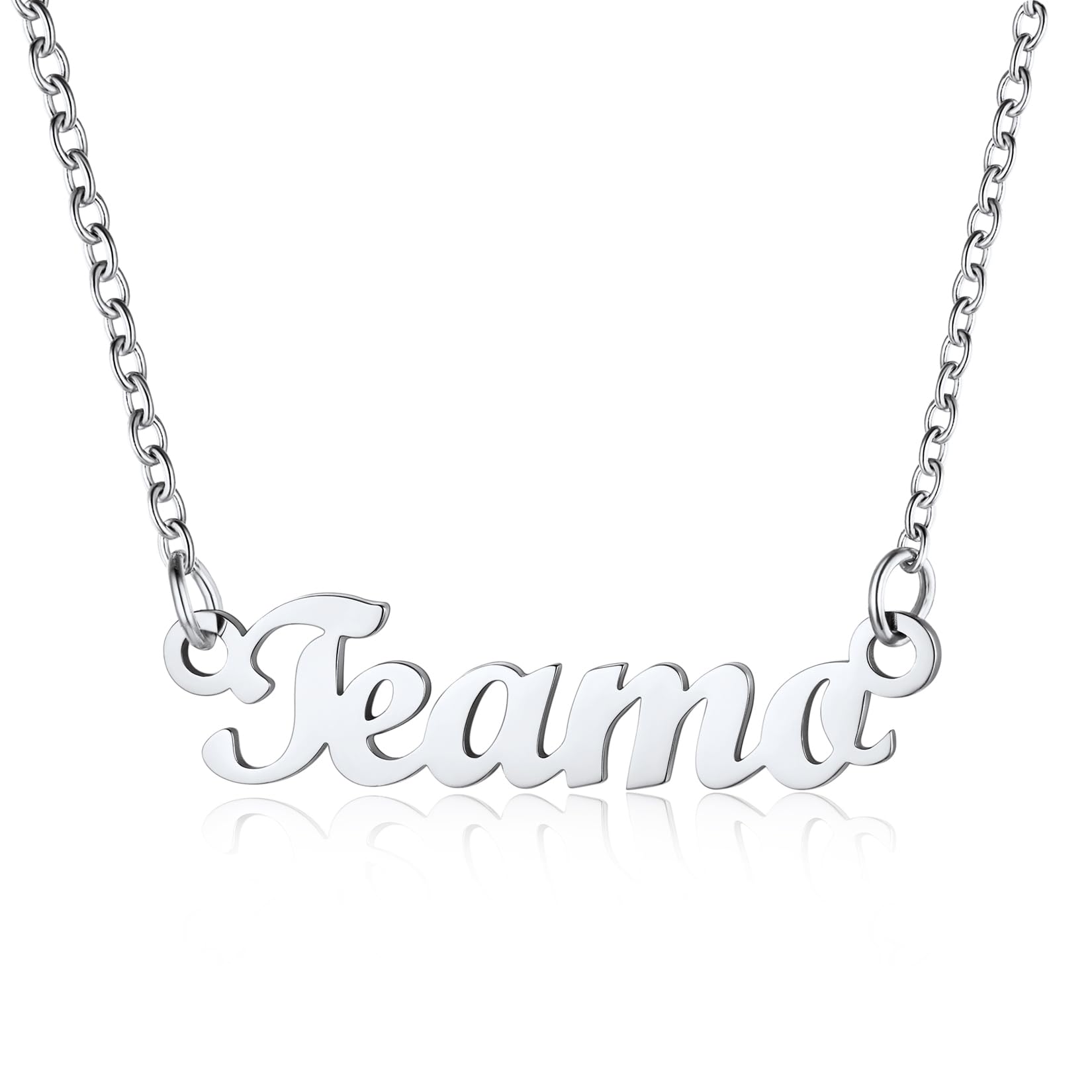 U7 Girlfriend Gift Teamo Custom Necklace Womens Jewellery Name Customised Necklaces — image 1