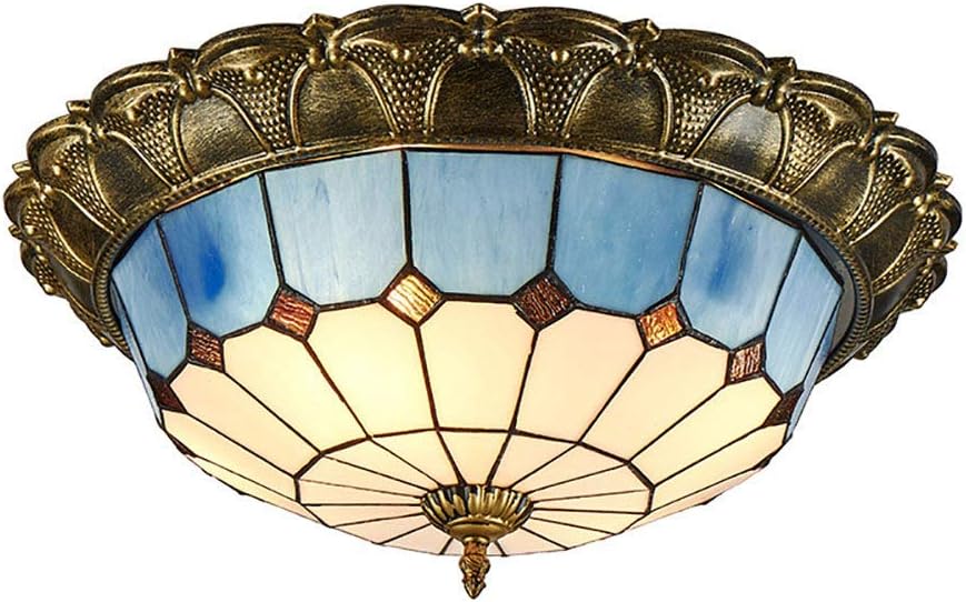 NBVCX Lebensdekoration Antike Glasmalerei Kronleuchter Leuchte 36W