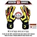 Renegade GK Talon Ignite Goalie Gloves with Pro-Tek Fingersaves | 4mm Hyper Grip & Duratek | Yellow, Black, Red Goalkeeping Gloves (Size 9, Youth-Adult, Neg. Cut, Level 2)