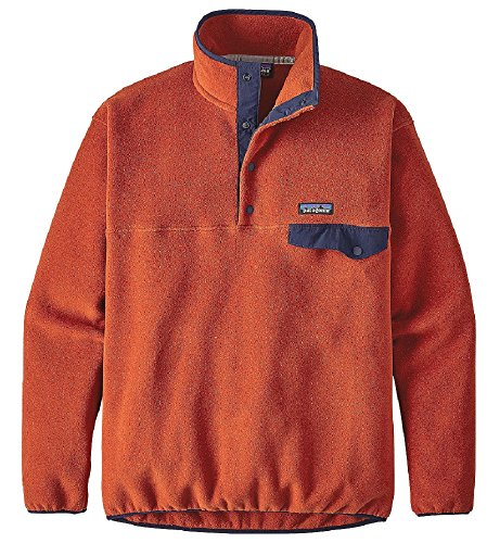 Patagonia Men's Synchilla Snap-T Pullover (Large, Roots Red)