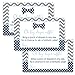 Bow Tie Diaper Raffle Tickets - 25 Pack - Boys Baby Shower Game for Prizes - Diaper Raffle Invitation Insert Cards