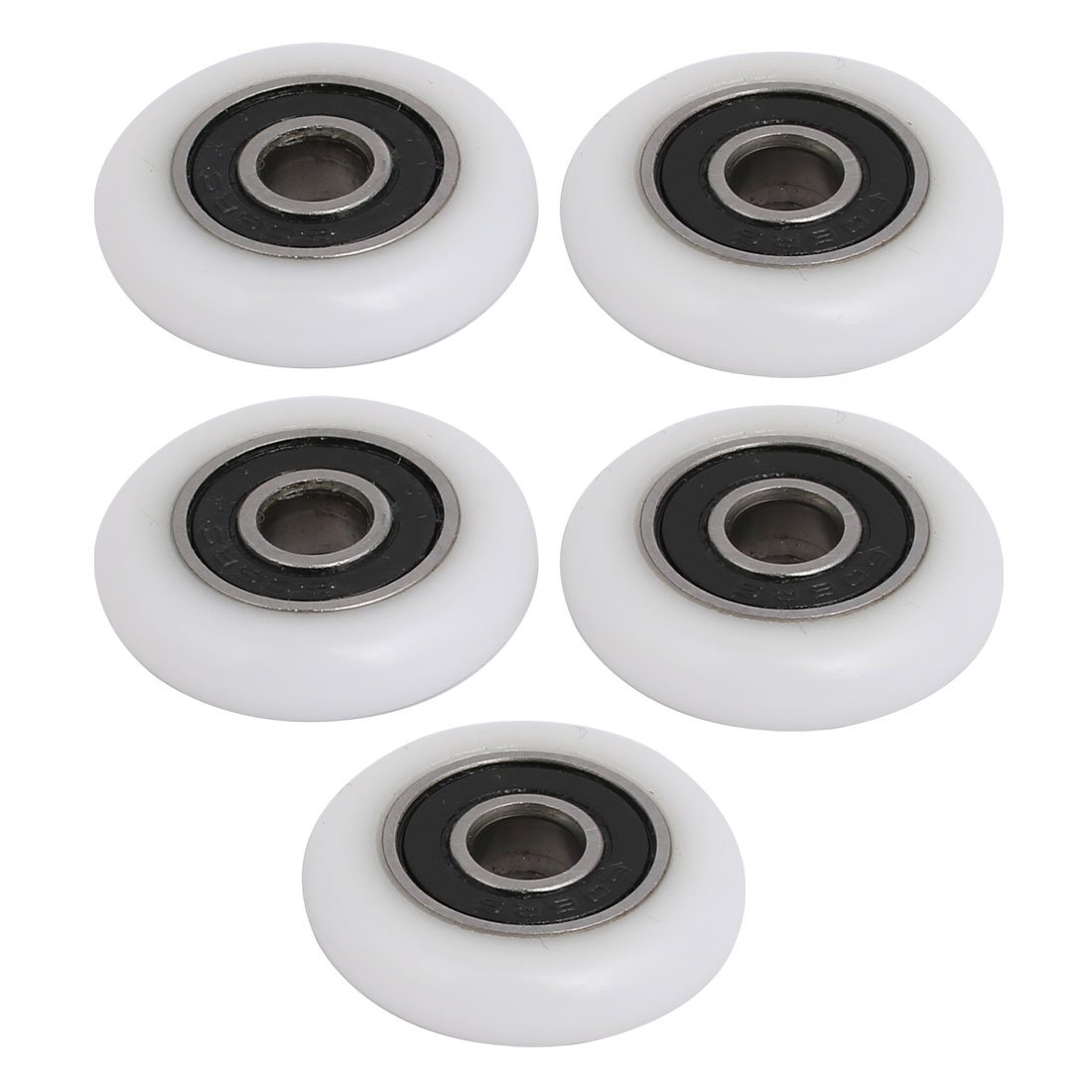 Sourcingmap 26mmx6mmx6mm Ball Bearing Wheel Sliding Door Pulley Roller 5pcs