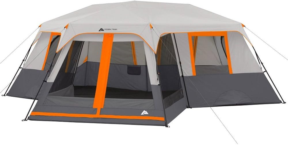Ozark 12 Person Instant Cabin Tent With Pre-attached Poles OZARK