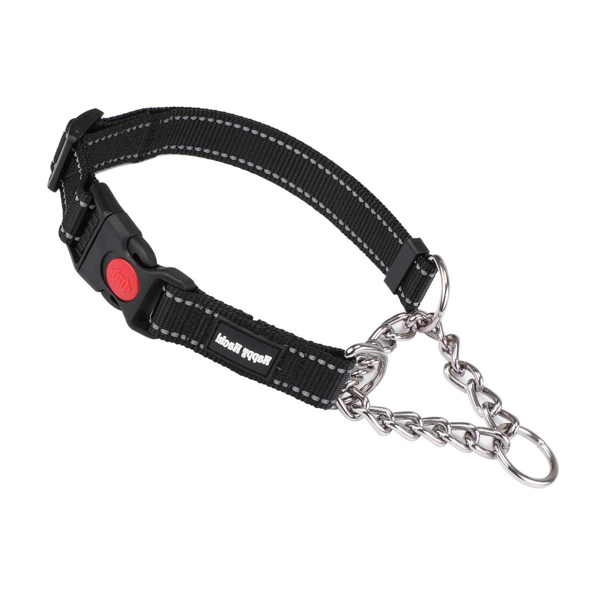 adjustable leather half check collar