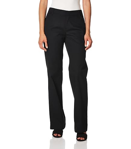 Amazon.com: Dickies Women's Flat Front Stretch Twill Pant, Black