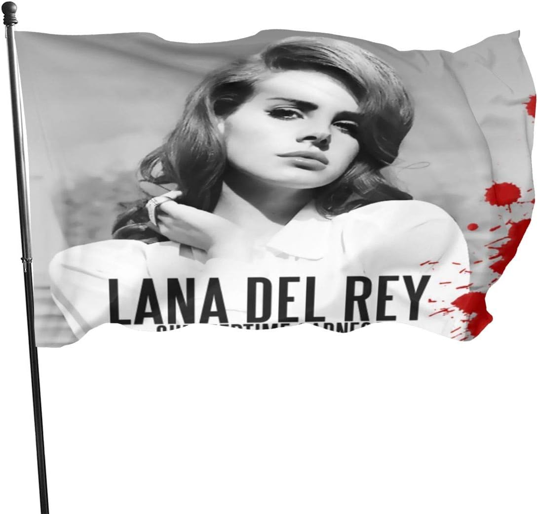 YATJKLP Lana Del Rey Seasonal Garden Flag Home Garden Flag Set for Outdoors Easter Spring Summer Welcome Yard Decor Decoration 3x5 Ft
