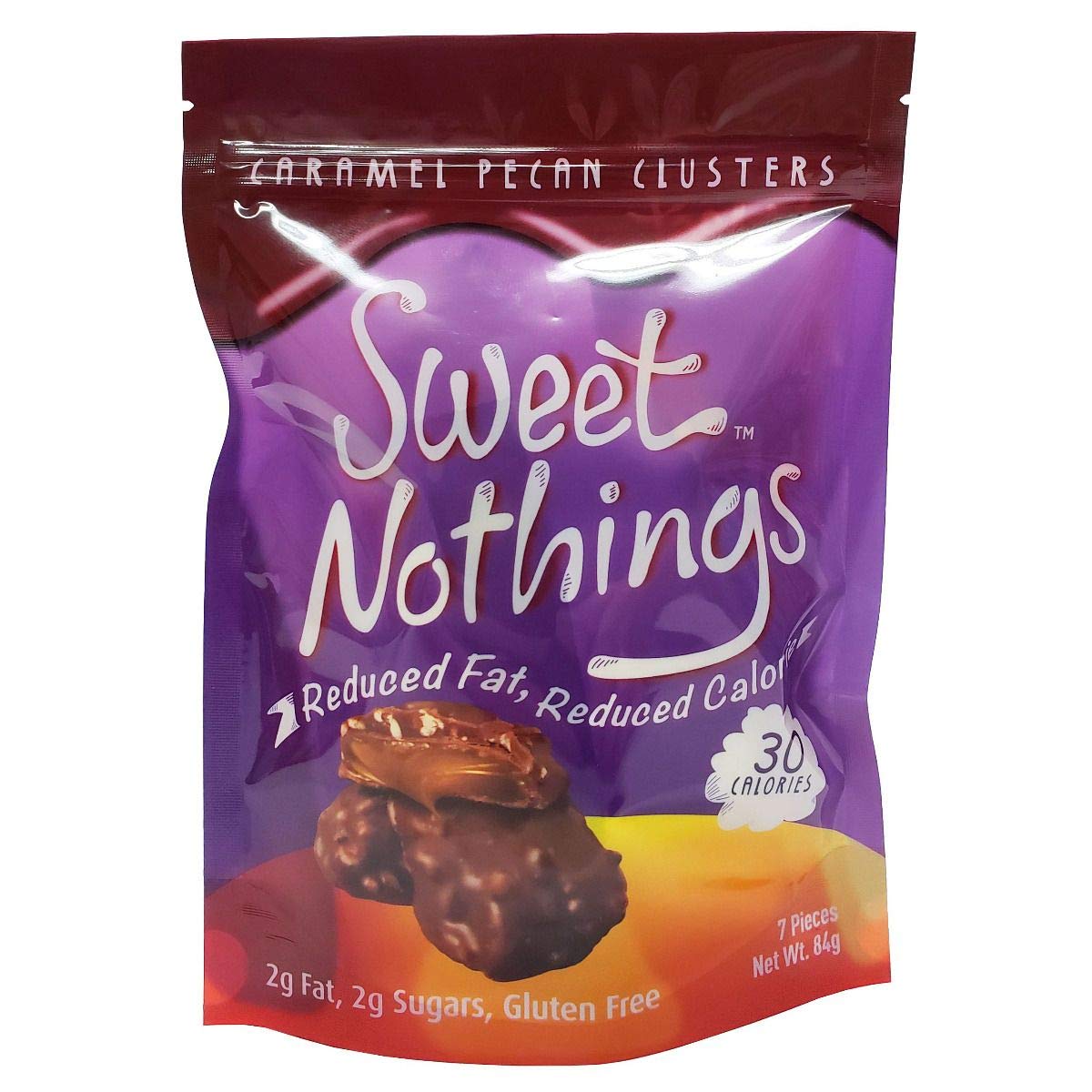 Sweet Nothings Caramel Pecan Clusters Reduced Fat Candy Grocery & Gourmet Food