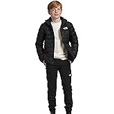The North Face Boys' ThermoBall Insulated Hooded Jacket, TNF Black 1, X-Small