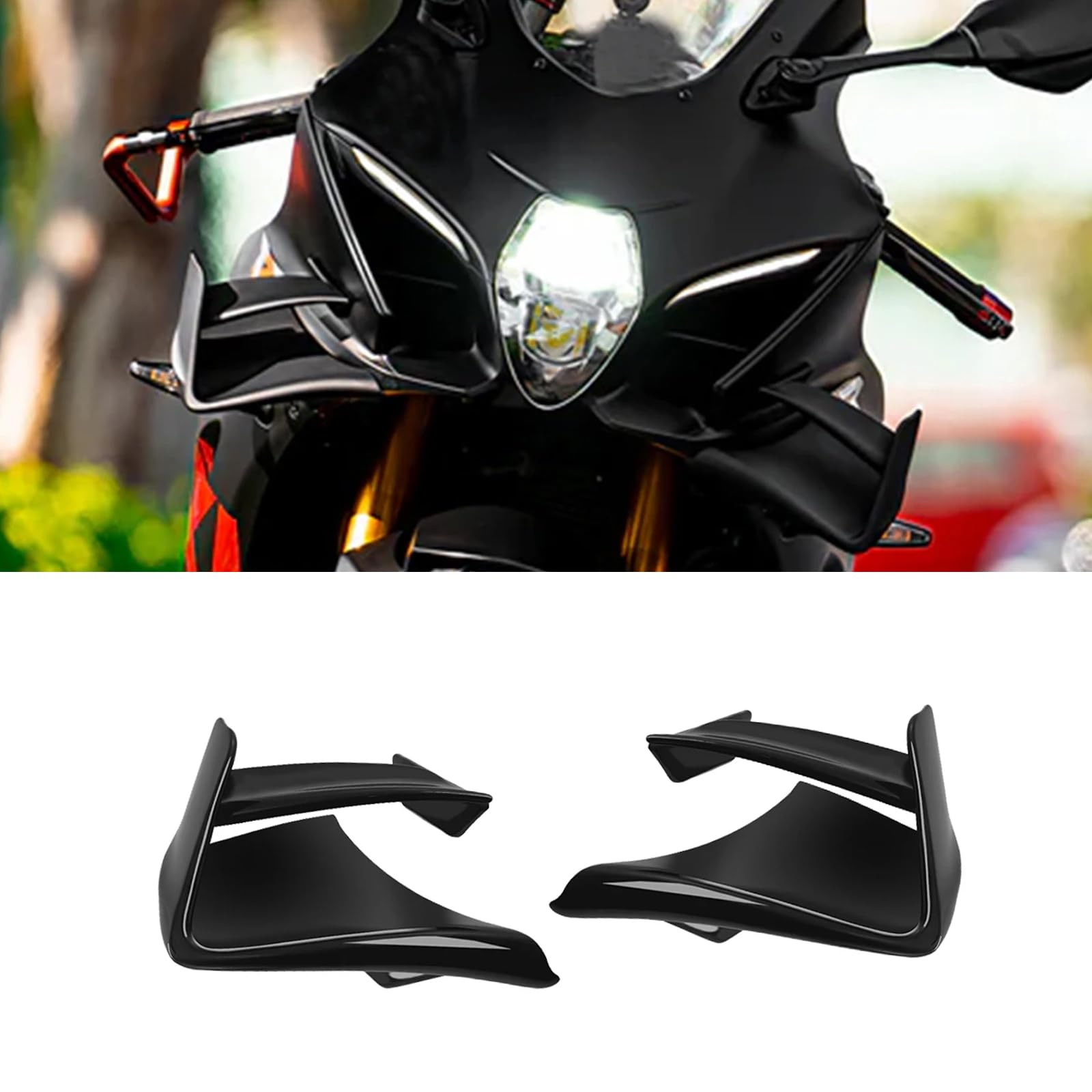 Photo 1 of For Fixed Wind Winglets Side Spoiler Motorcycle Aerodynamic Rear Wing Fairings GSX-R1000R 2025 2024 GSX R600 GSXR750 2017-2025