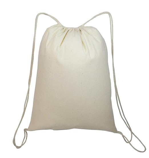 Promotional Priced Cotton Drawstring Bags Backpacks Art