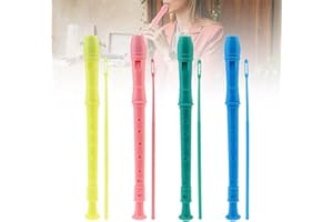 4 Pack Recorder Instrument for Adults Beginner, Colorful Professional German fingering Soprano Recorder, Musical Instruments 