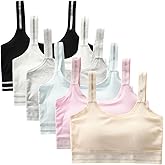 GAOIYO Girls Training Bra Cotton Stretch Seamless Sports Bras