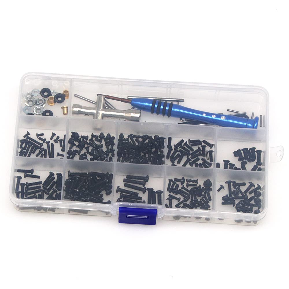 DollaTek RC screws kit box tool swing arm bolt repair screw box for weili 1/14 144001 RC car