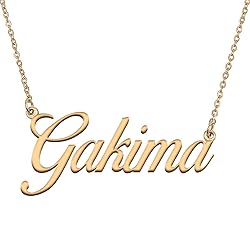 HUAN XUN Customized Custom Simple Any Name Necklace