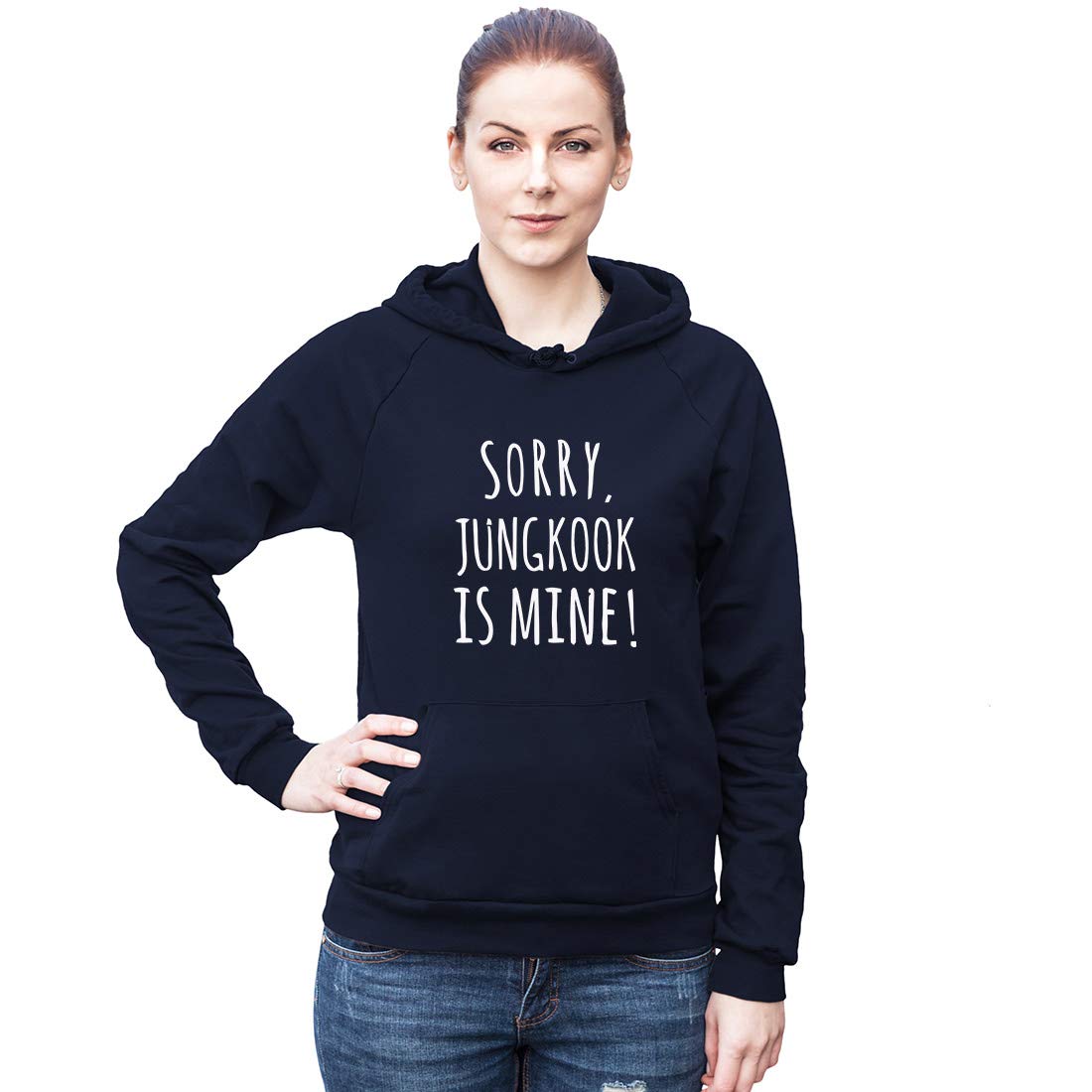 navy hoodie black jeans