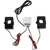 Single Phase Smart Energy Monitor Power Meter Consumption Monitor Electricity Meter with 2 200ACT Current Transformer 90‑250V