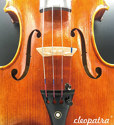 Violin Strings Handmade Replacement-Set - 1 Pack with Extra E-String, Ideal for Intermediate Students and Beginners - Easy to Play, Synthetic Core, Medium Gauge. (4/4 Scale, 1 Set + 1 E) - Thumbnail 2