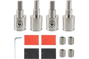 BOJACK Amp Input Reducer 0 Gauge to 4 Gauge Wire Car Stereo Power/Ground GA adapters with Hex Screw Clamp Includes Extra Scre