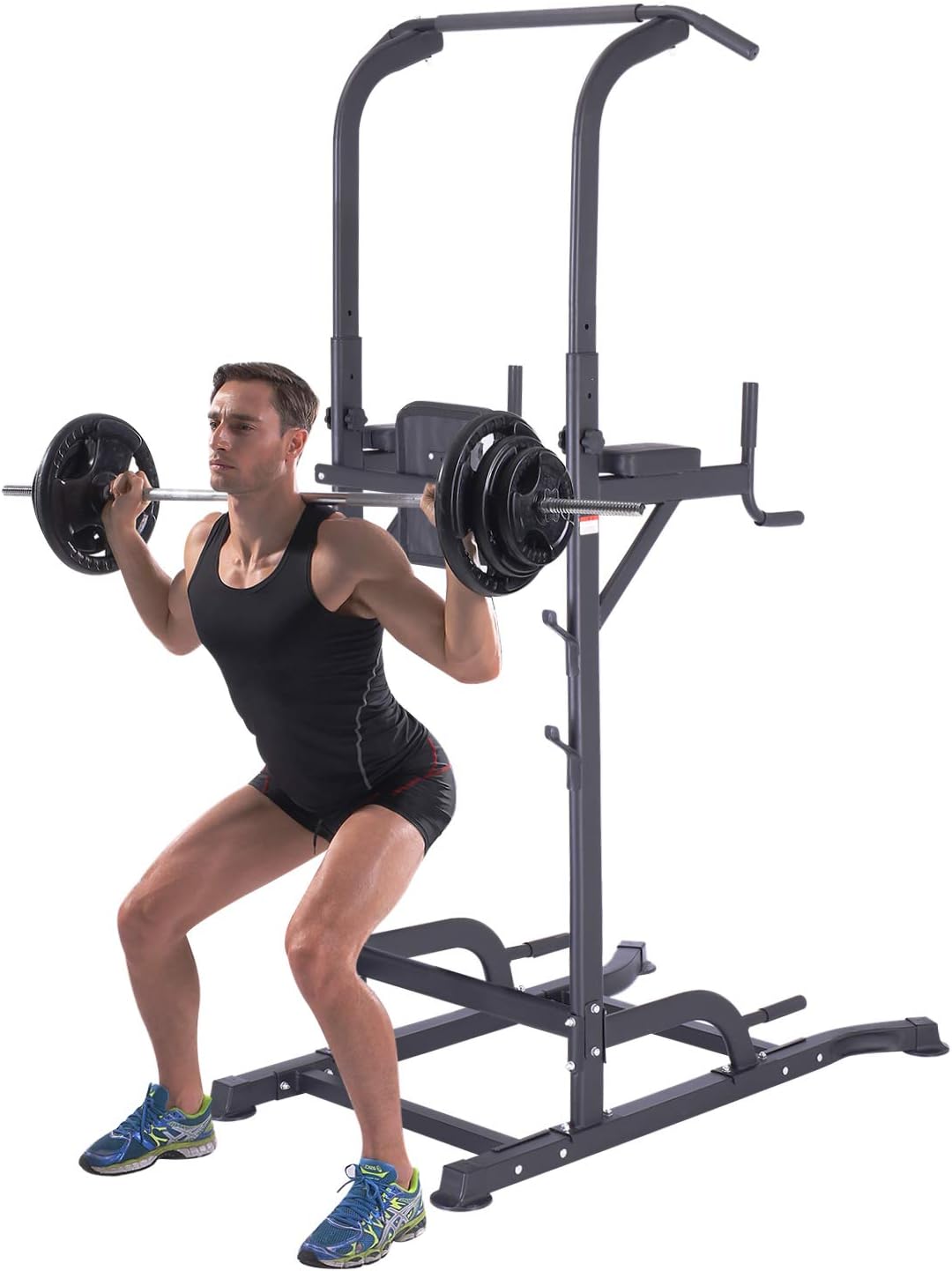 K kingkang t056 power tower, home strength training, fitness workout station, adjustable height, multi-function