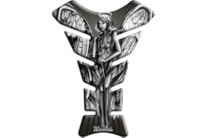 Keiti Motorcycle Tank Pad Black and White Angel KT8150