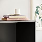 Vida Designs Cambridge 4 Tier Large Bookcase Black Wood Shelving Unit view 5